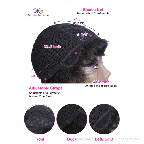 wholesale top quality wigs 100% human hair vendors curly human hair wig 27PCS short pixie cut wig human hair